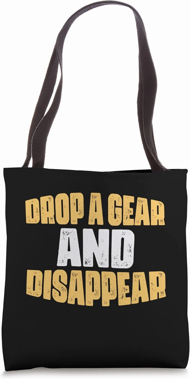 Drop a Gear and Disappear, Muscle Car Horsepower Tote Bag