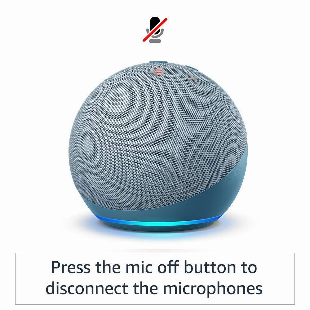 Echo Dot (4th Gen, 2020 release)| Smart speaker with Alexa (Blue)