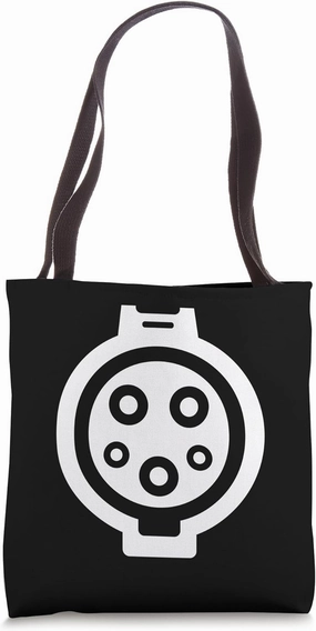 Electric Car Plug Zero Emission Vehicle Environmentalist Tote Bag
