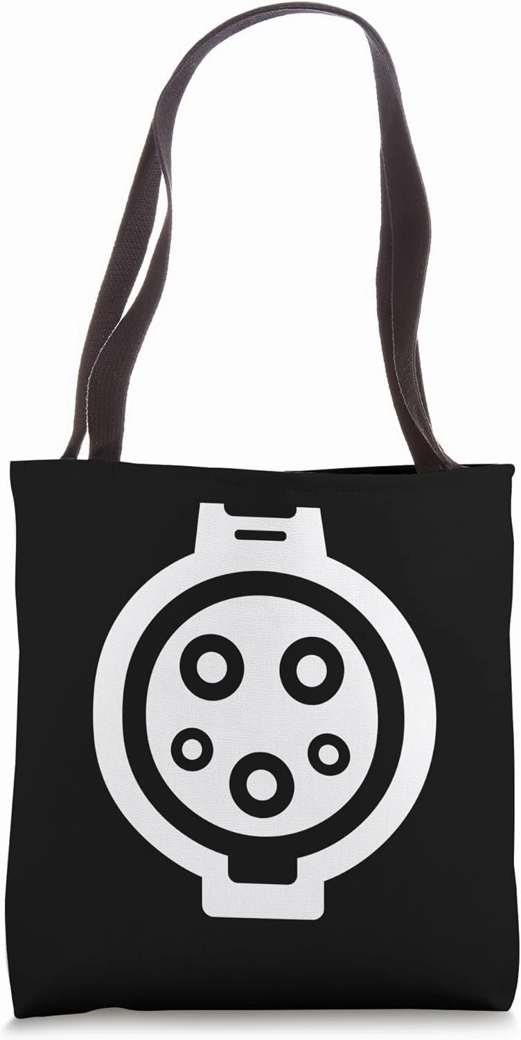 Electric Car Plug Zero Emission Vehicle Environmentalist Tote Bag