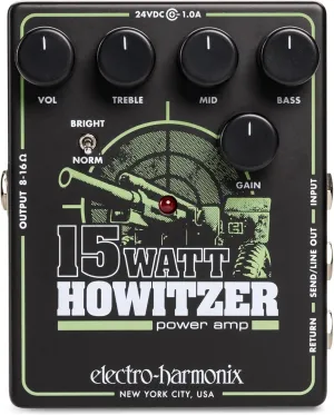 Eletcro-Harmonix 15 Watt Howitzer Pedal Guitar Amp/Preamp Pedal