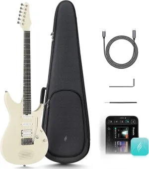 Enya Electric Guitar Inspire 39" Smart Electric Carbon Fiber Guitarra with 15W Wireless Speaker, 20 Distinct Tones, Onboard Presets, Charging Cable, Adjusting Wrench, and Gig Bag