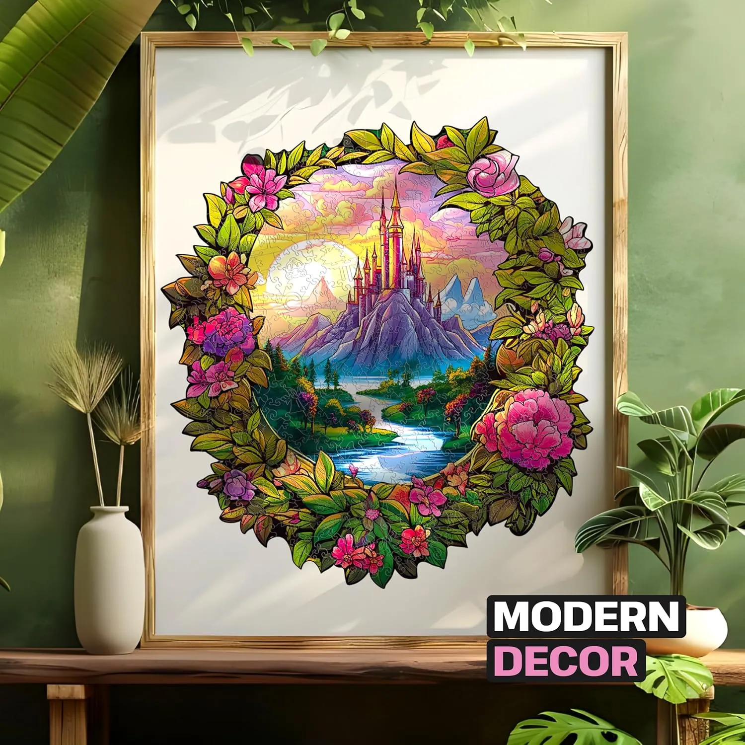 ESC WELT Wooden Magical Forest Puzzle 200 Pieces - Captivating Mind Entertainment for Teens and Adults - Fun and Environmentally Friendly Toy - Challenging Jigsaw Game - Wooden Puzzle