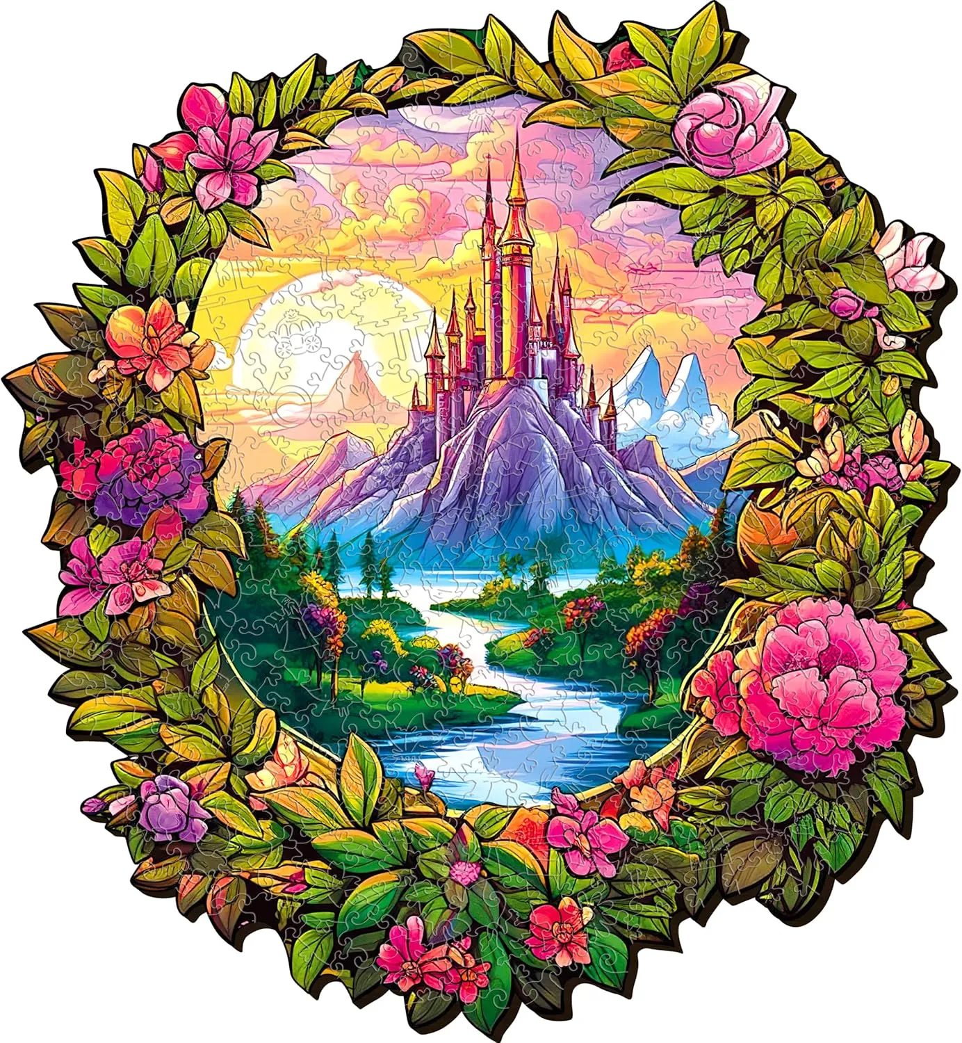 ESC WELT Wooden Magical Forest Puzzle 200 Pieces - Captivating Mind Entertainment for Teens and Adults - Fun and Environmentally Friendly Toy - Challenging Jigsaw Game - Wooden Puzzle