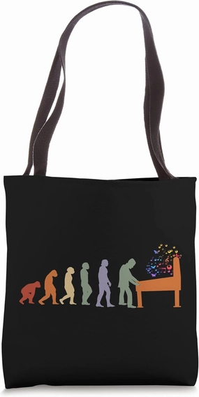 Evolution Pinball game Vintage Flipper arcade pinball game Tote Bag