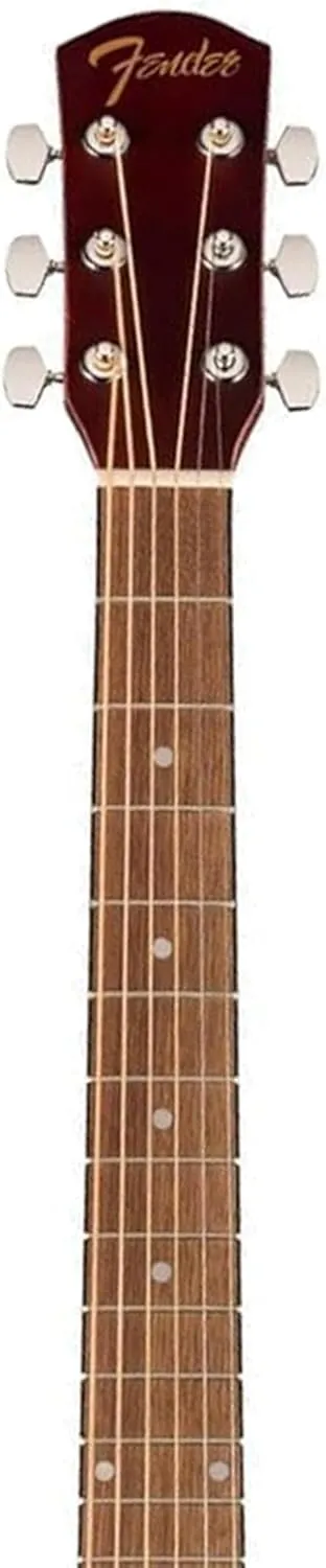 Fender Dreadnought Acoustic-Electric Guitar - Natural Bundle with Gig Bag, Strap, Strings, Picks, and Austin Bazaar Instructional Video