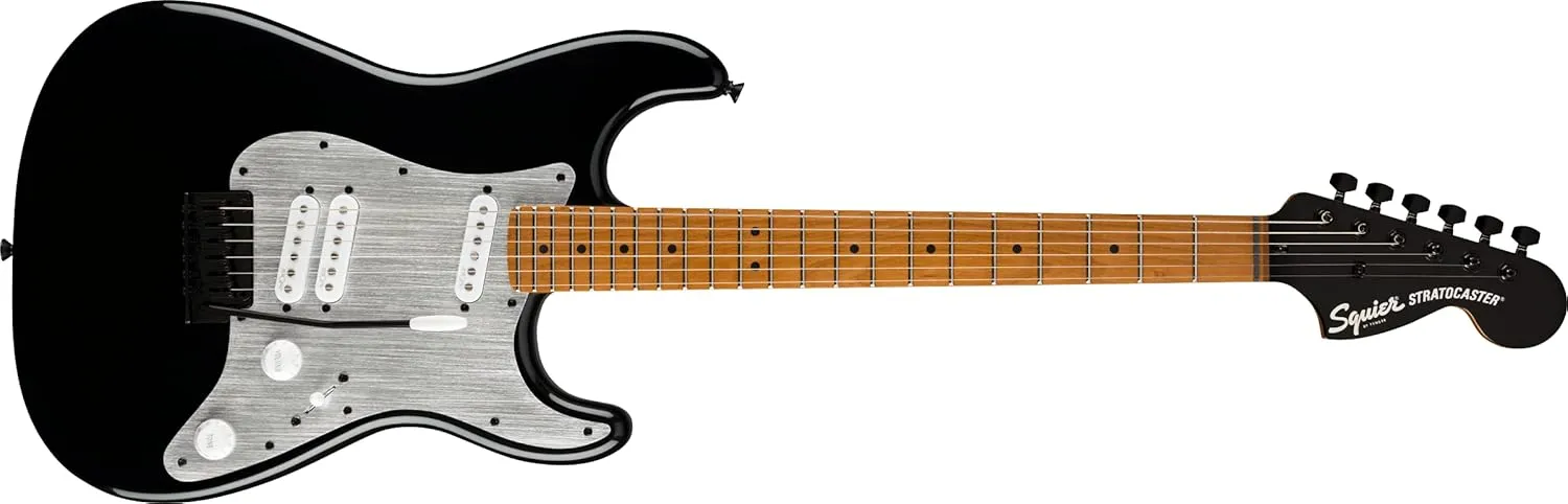 Fender Squier Contemporary Special Stratocaster Electric Guitar, Black, Roasted Maple Fingerboard