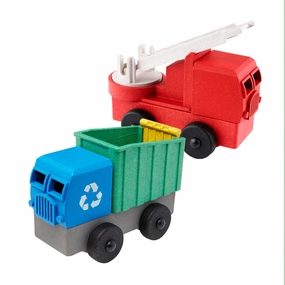Fire and Recycling Truck 2 Pack