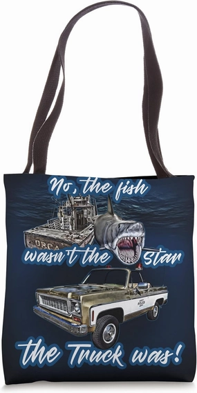 Fish,Shark,Jaw,Blazer,K5,C10,Squarebody,Truck,1970s pickup Tote Bag
