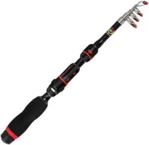 Fishing Pole Telescopic Fishing Rod, Ultralight & Portable, Durable Travel Pole for Travel Saltwater Freshwater Fishing
