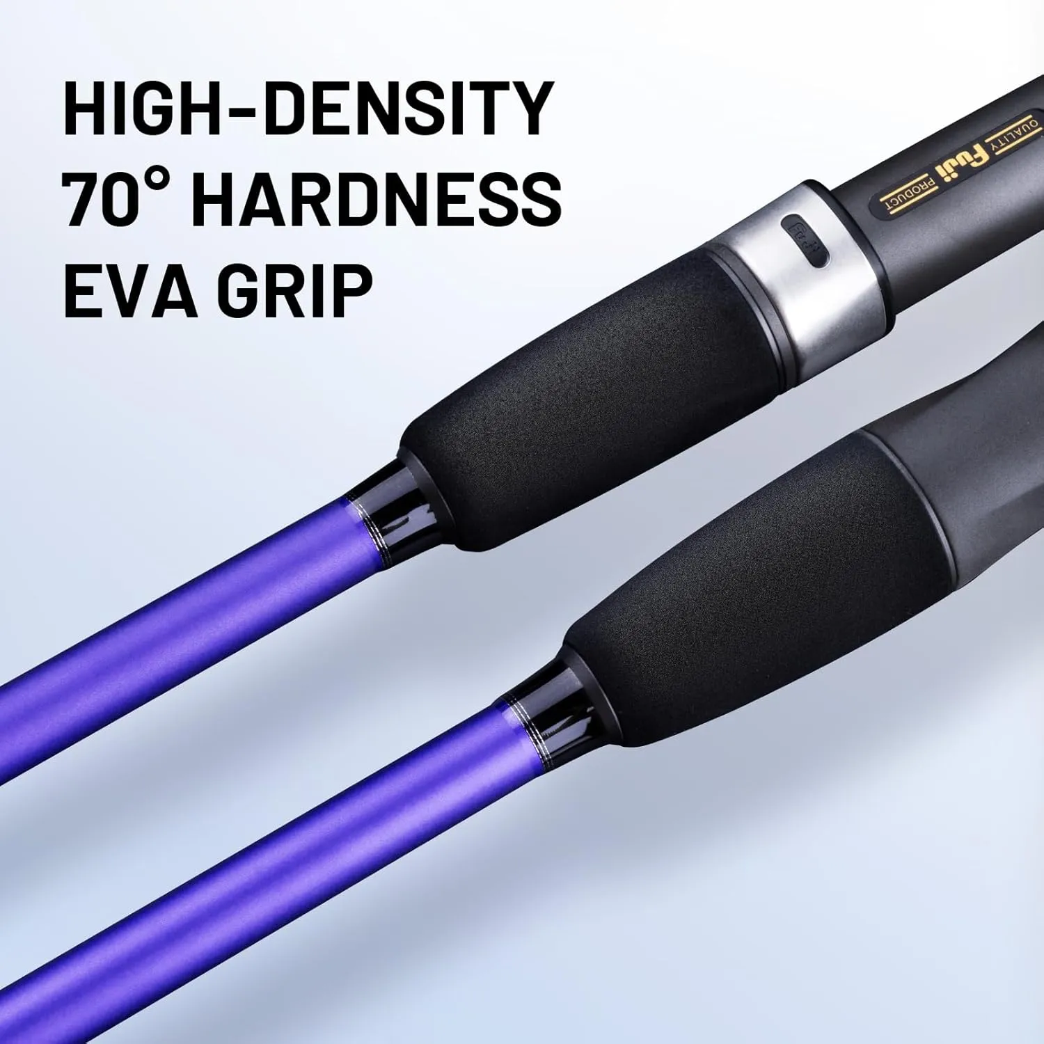 Fishing Rod, Cruiser Series Slow Jigging Rod, Fuji A Guide Rings, 40T 30T Carbon Fiber 2-Piece Spinning & Baitcaster Rod with EVA Handle and Fuji Reel Seat