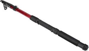 Fishing Rod, Telescopic Fishing Rod Reel Combo Lightweight Glass Fiber Pole with Ceramic Guide Rings for Traveling and Camping
