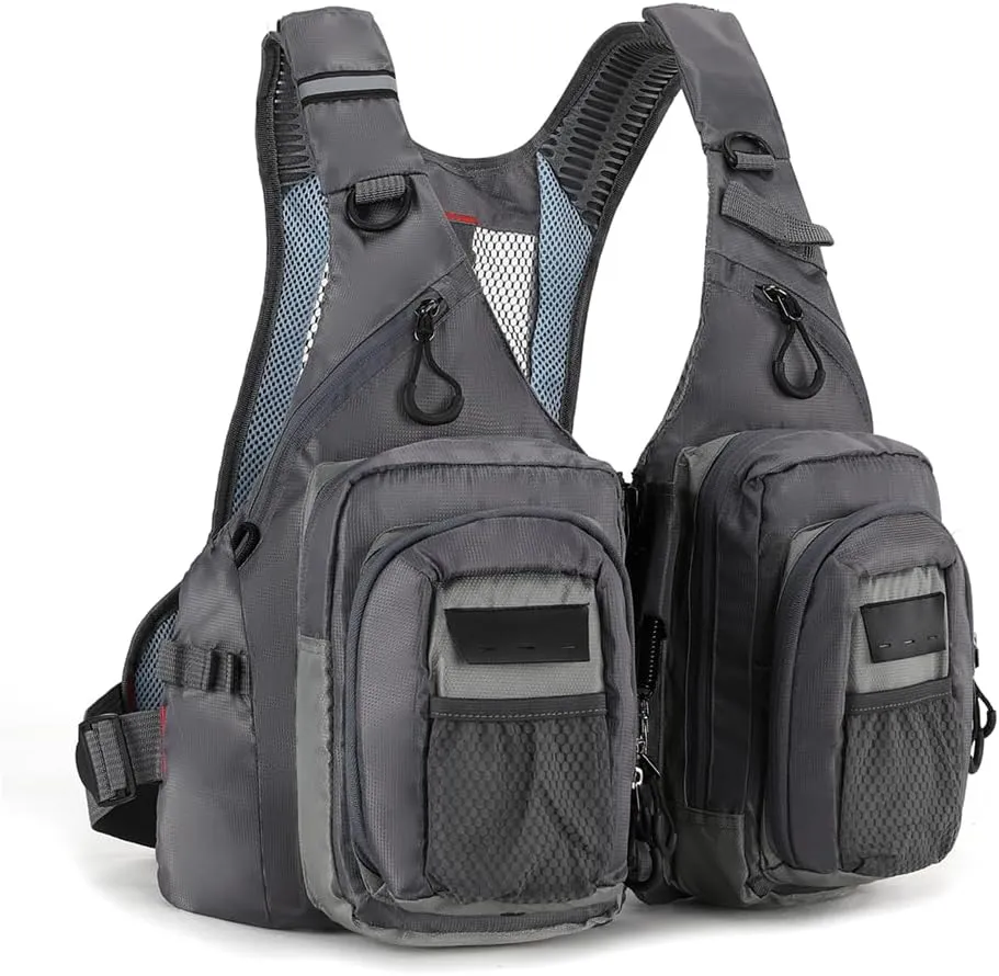 Fishing vest Fly fishing Luya Stream Fishing multi-pocket sizes are adjustable for both men and women