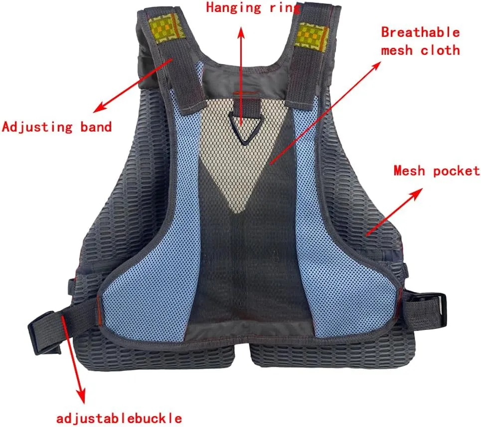 Fishing vest Fly fishing Luya Stream Fishing multi-pocket sizes are adjustable for both men and women