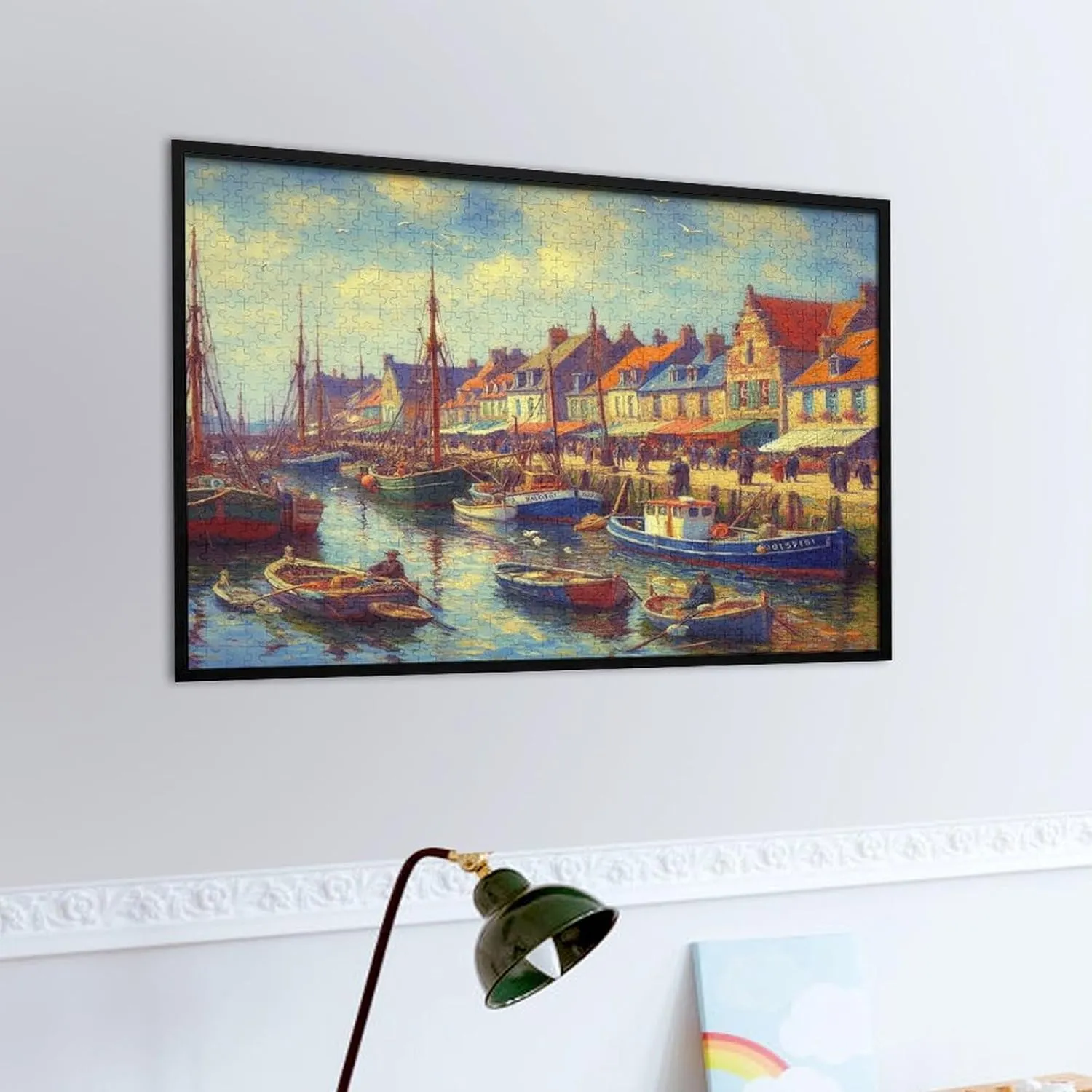 Fishing Village Jigsaw Puzzle for Adults and Kids Challenging Puzzle Game Nights Jigsaw Puzzle Unique Gifts 1000 Piece Funny Puzzles for Family Wedding Graduation Friends