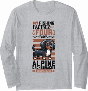 Fishing and Alpine Dachsbracke Long Sleeve T-Shirt