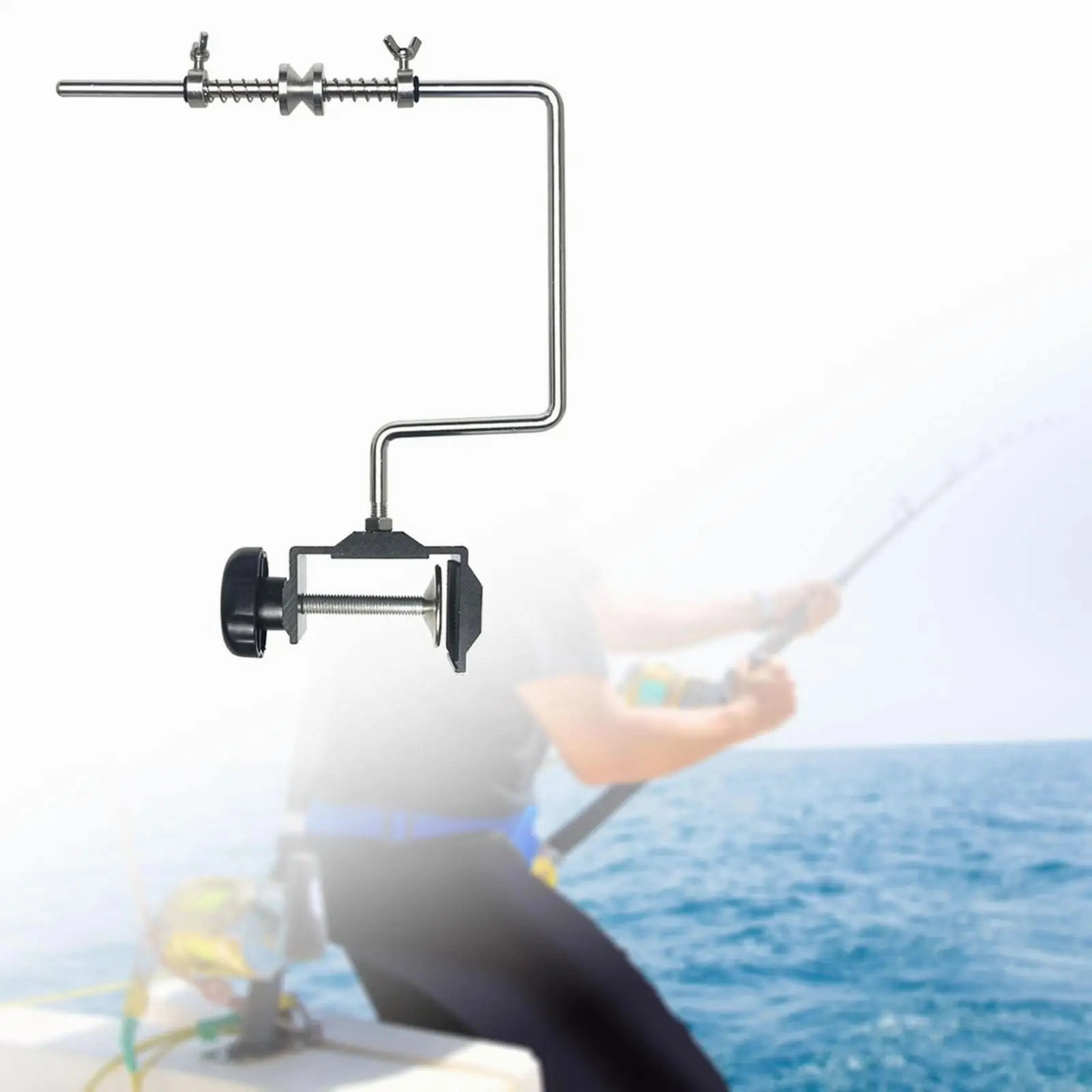 Fishing Line Winder Multiuse Lightweight Stable Fishing Tackle Saltwater with Clamp Fishing Line Spooler for Fishing Supplies