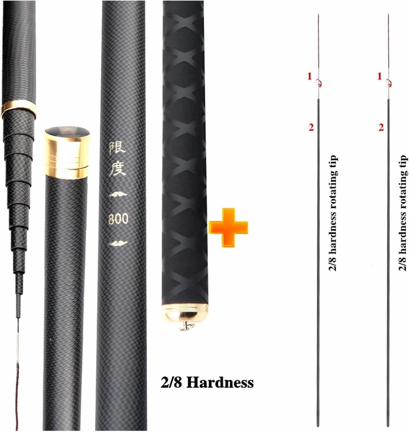 Fishing Rod Carbon Fiber Hand Fishing Pole Telescopic Fishing Rod 2.7M/3.6M/3.9M/4.5M/5.4M/6.30M/7.2M/8M/9M/10M Stream Rod