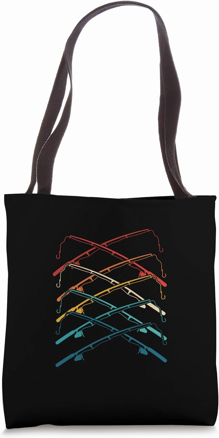 Fishing Rod Freshwater Saltwater Trout Fishing Fisherman Tote Bag