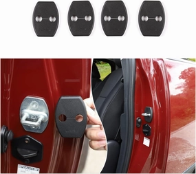 Fit for Toyota FJ Cruiser 2007-2021 ABS Door Lock Cover, Car Side Door Lock Cover Buckle Protection Decoration Trim, 4 Pack, Black