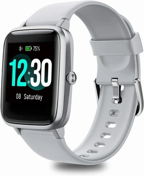 Fitness Tracker, Smart Watch Step Trackers with Heart Rate Monitor, IP68 Waterproof Fitness Watch Activity Tracker Sleep Monitoring, Calorie Counter, Pedometer for Men Women Gray