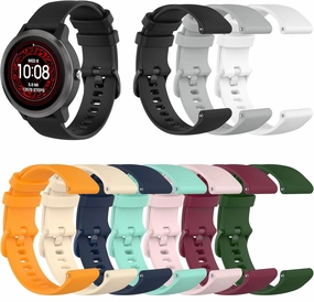 FitTurn Bands Compatible with Garmin Approach S40 S42 Watch Replacement Soft Durable Colourful Silicone Watch Band Strap Breathable Wristband for Approach S42/S40/S12 Smartwatch Accessories