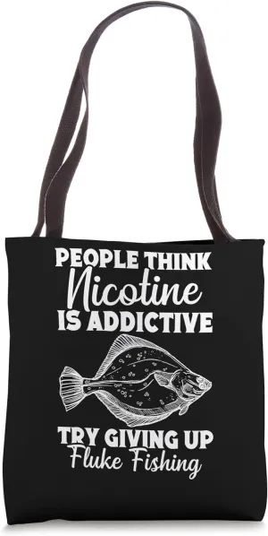 Fluke Fisherman Rod Fluke Fishing Essentials Fluke Fisher Tote Bag