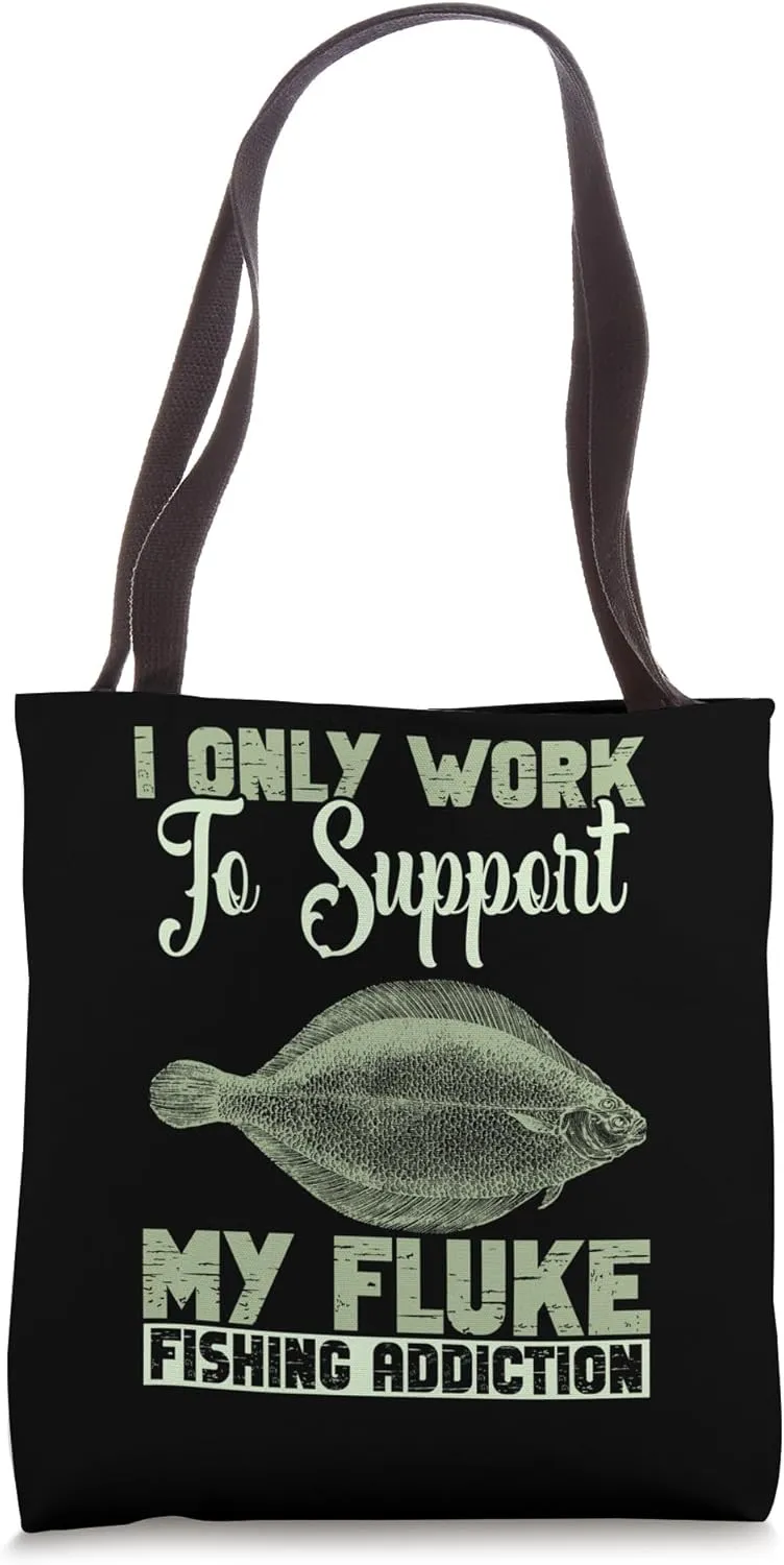 Fluke Fishing Gear Fluke Fishing Rod Fishing Supplies Tote Bag