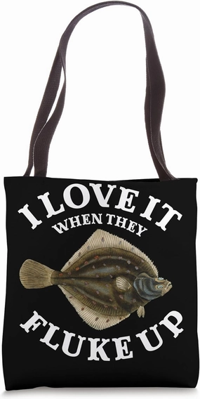 Fluke Fishing Spot Fishing Net Fluke Fisherman Gear Tote Bag