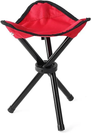 Folding Camping Stool, Ultra-Lightweight, Portable Folding Camping Stool, Durable Comfortable Fishing Chair Seat, for Fishing, Hiking, Gardening, Beach & Outdoor Activities