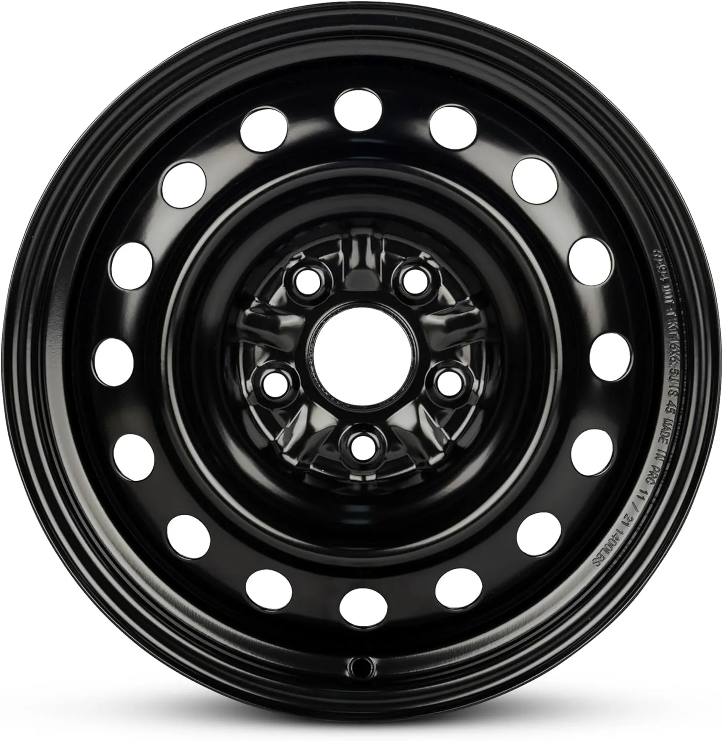 For 2007-2011 Toyota Camry 16 Inch Painted Black Rim - OE Direct Replacement - Road Ready Car Wheel