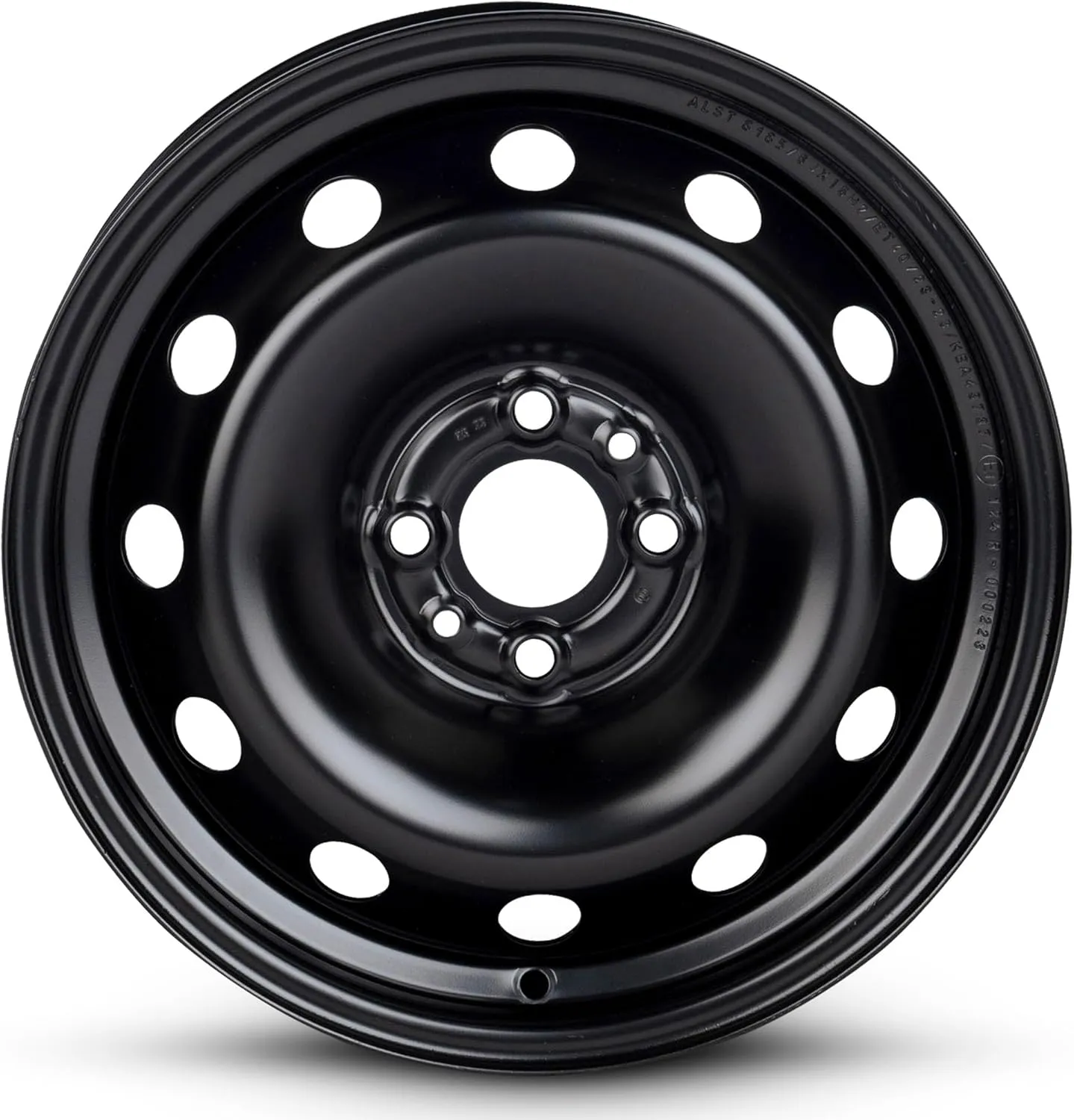 For 2012-2019 Fiat 500 15 Inch Painted Black Rim - OE Direct Replacement - Road Ready Car Wheel