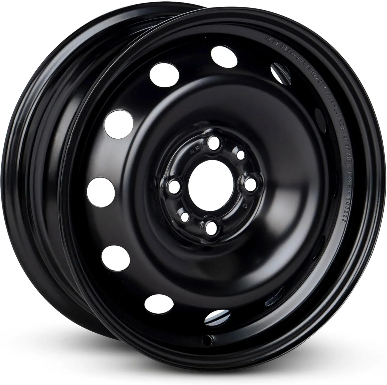 For 2012-2019 Fiat 500 15 Inch Painted Black Rim - OE Direct Replacement - Road Ready Car Wheel