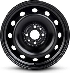 For 2012-2019 Fiat 500 15 Inch Painted Black Rim - OE Direct Replacement - Road Ready Car Wheel