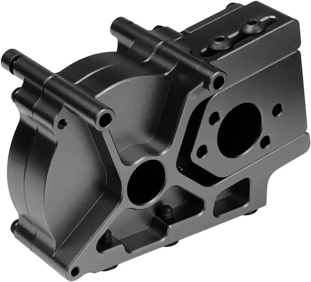 for Arrma 1/8 6S for Kraton for Outcast Big for Rock for Infraction 1/7 1pcs Metal Center Transmission Gearbox Rc Car Upgrade Parts RC Car DIY Parts(Black)