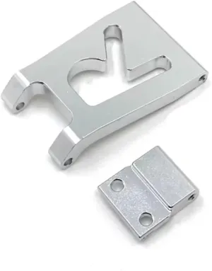for WLtoys 124016 124018 1/12 Upgrade Rear Tailgate Rear Baffle Remote Control Car Accessories Upgrade and Replacement RC Car DIY Parts(Silver)