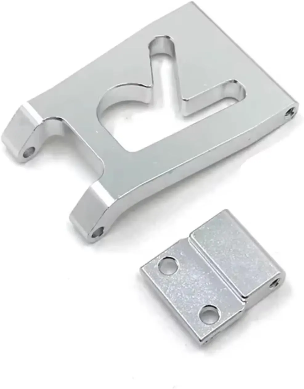 for WLtoys 124016 124018 1/12 Upgrade Rear Tailgate Rear Baffle Remote Control Car Accessories Upgrade and Replacement RC Car DIY Parts(Silver)