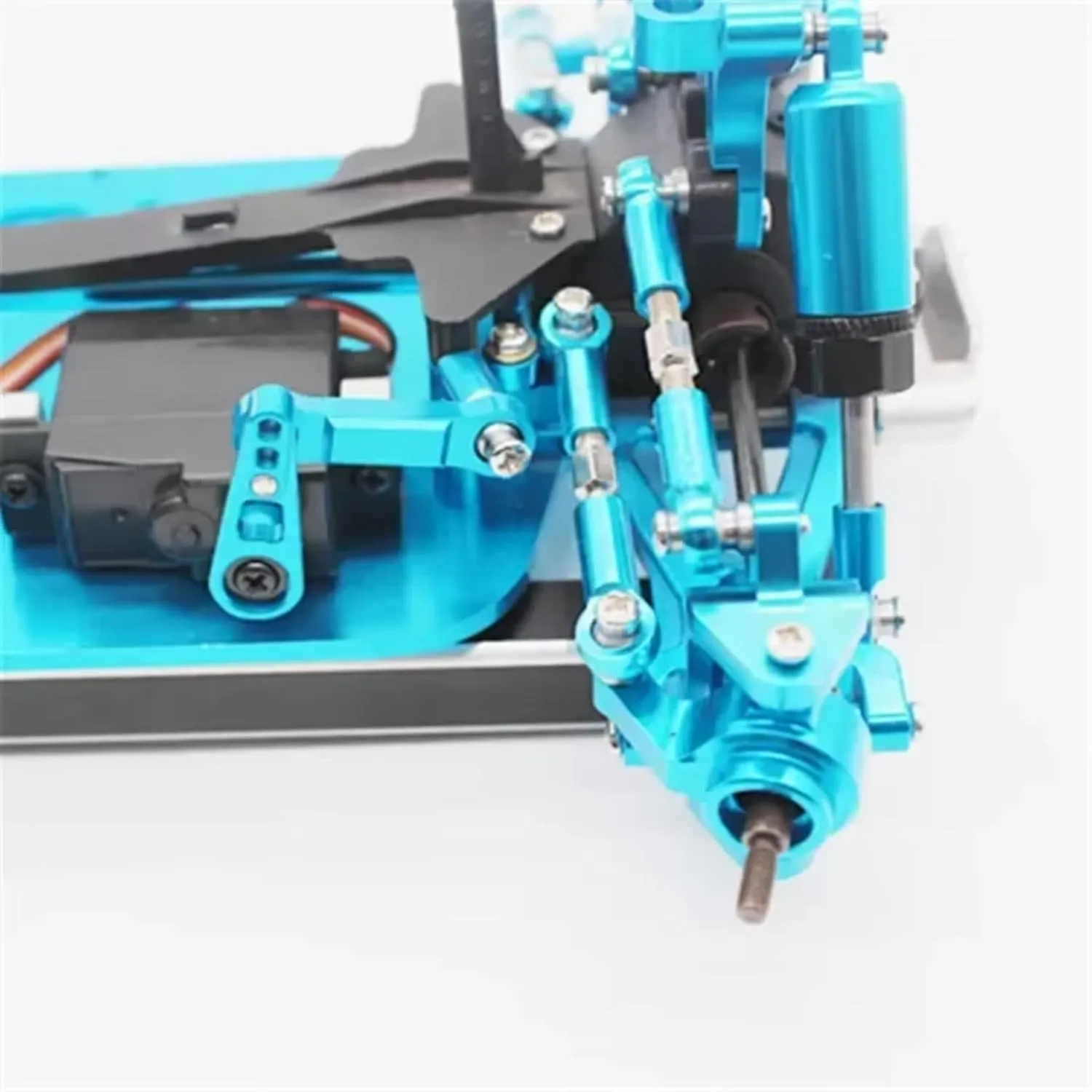 for Wltoys A949 A959-B A969-B A979-B 1/18 Metal Servo for Seat Rc Car Tracked Vehicle Parts Parts Accessories Upgrade and Replacement RC Car DIY Parts(Blue)