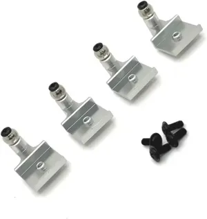 for Wpl C64 C64-1 1/16 Metal Shock Tower Shock Absorber Mount Bracket RC Car Tracked Vehicle Upgrade Parts Accessories Replacement RC Car DIY Parts(Silver)