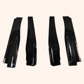 for Maclaren 720 720S KZ Style Dry Carbon Fiber Side Skirts Add On Splitter