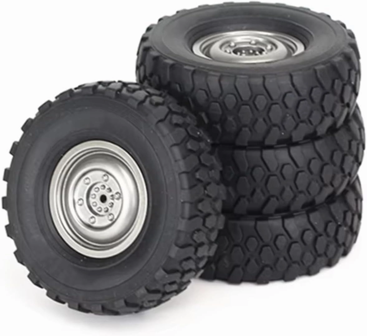 for Mn D90 for MN98 for MN99S for Wpl C14 C24 C34 B14 B24 for Ldrc P06 4pcs 72mm Soft Tire Wheel RC Car Upgrade Parts Accessories Replacement RC Car Upgrade Part