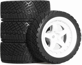 for Tamiya for TT01 for TT02 XV01 XV02 1/10 4pcs 68mm Tires On Road Touring Drift Car Tyre Wheel RC for Racing Car Parts RC Car Upgrade Part