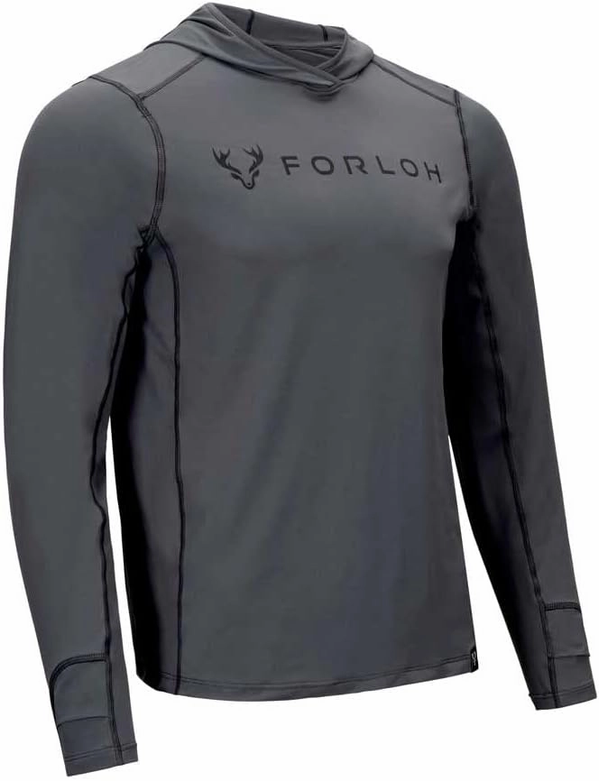 FORLOH Men's SolAir Hooded Long Sleeve - Premium Lightweight Sun Shirt | UPF 50  Sun Protection | Cooling Technology