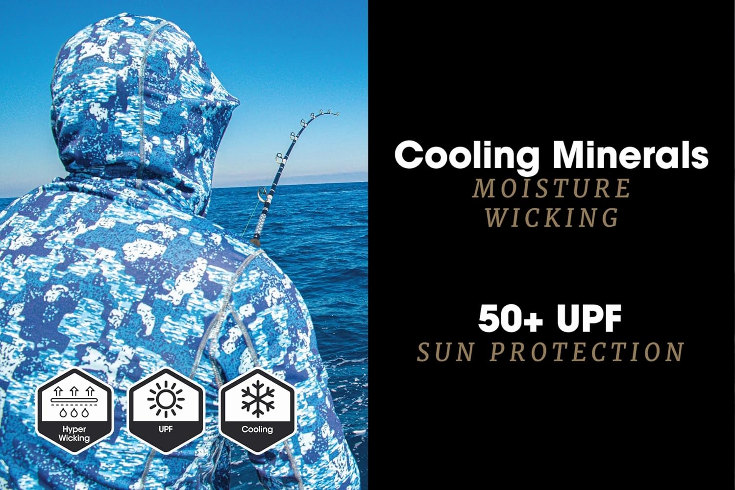 FORLOH Men's SolAir Hooded Long Sleeve - Premium Lightweight Sun Shirt | UPF 50  Sun Protection | Cooling Technology