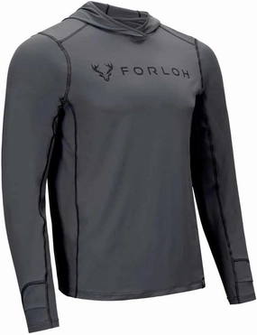 FORLOH Men's SolAir Hooded Long Sleeve - Premium Lightweight Sun Shirt | UPF 50  Sun Protection | Cooling Technology