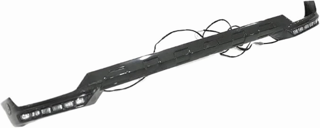 Front Bumper Compatible For Brabus Style Lower Lip With Light Compatible For Mercedes Benz G Class W463 G63 G55，Real Carbon Fiber Material