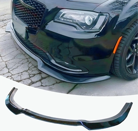 Front Bumper Lip Splitter Spoiler Fit for Chrysler 300 C/S/Limited/Touring 2015-2023 Gloss Black 3pcs Accessories Air Chin Body Kit