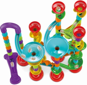 Fun Toys X 113 Pcs Marble Run Compact Set, Construction Building Blocks Toys, STEM Learning Toy, Educational Building Block Toy for 4 5 6 Year Old Boys Girls Kids(A-037