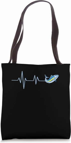 Funny Tuna Fishing Art For Men Grandpa Bluefin Tuna Fishing Tote Bag