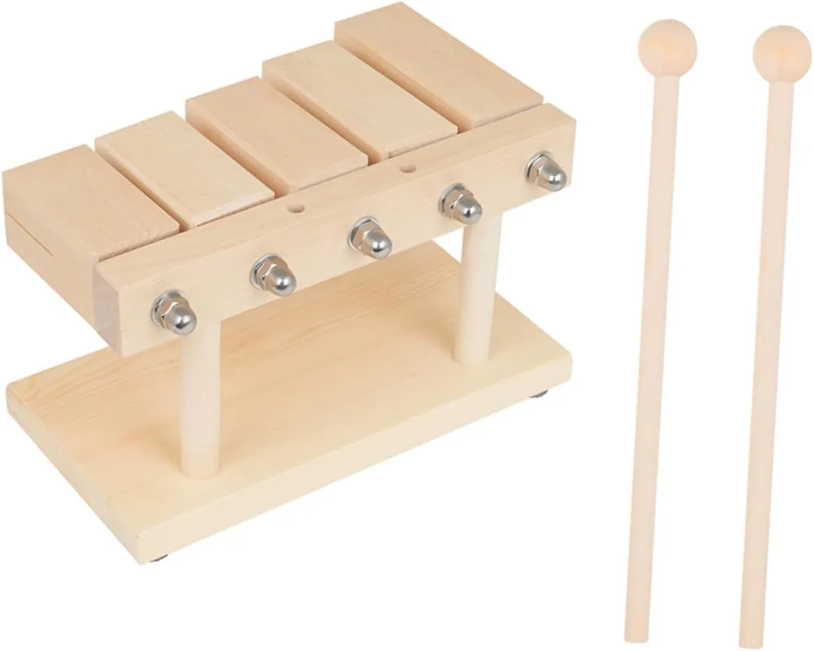GALPADA 1 Set Percussion Instrument Music Teaching Tool Wooden Rhythm Block for Enhance Creativity and Listening Skills Present for Young Musicians
